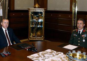 Erdoğan, Orgeneral Akar'ı kabul etti