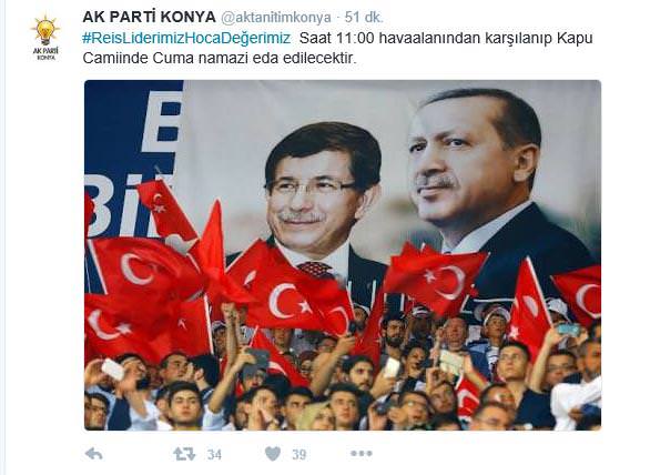 Başbakan Ahmet Davutoğlu Konya’ya gitti