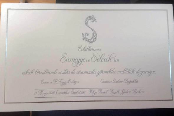 İşte Sümeyye Erdoğan ile Selçuk Bayraktar'ın nikah davetiyesi - 2