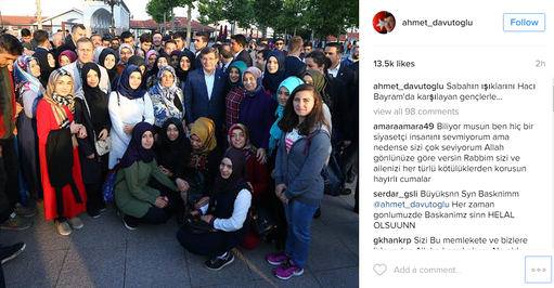 Ahmet Davutoğlu’ndan tek cümle