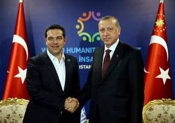Cumhurbaşkanı Erdoğan, Çipras'ı kabul etti!