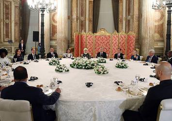 Erdoğan, yemek verdi