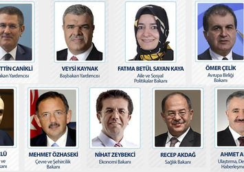 65. Hükümet'te 9 yeni isim