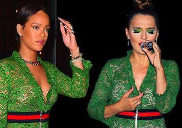 Demet Akalın, Rihanna ile pişti oldu!