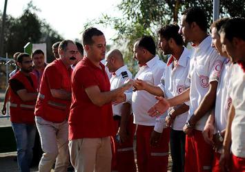 Kızılay'dan Gazze'ye ilk yardım istasyonu