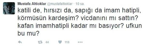 Mustafa Altıoklar skandal tweetlerini sildi - 1