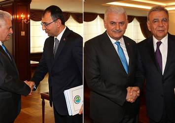 Başbakan Yıldırım, Toprak ve Kocaoğlu'nu kabul etti