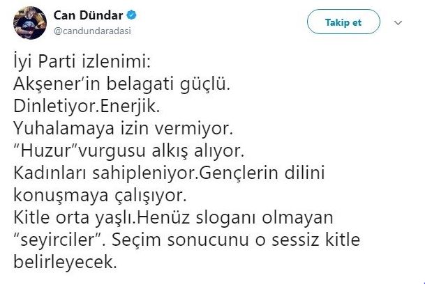 Firari Dündar, Meral Akşener'e methiyeler düzdü! - 1