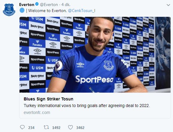 Everton, Cenk Tosun transferini duyurdu - 1