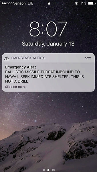 Hawaii'de yanlış balistik füze alarmı paniğe sebep oldu! - 1