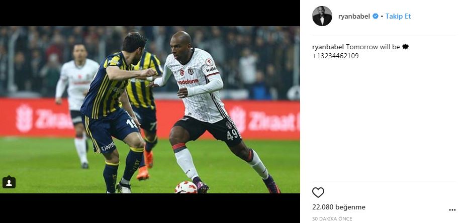 Ryan Babel'den derbi paylaşımı - 1