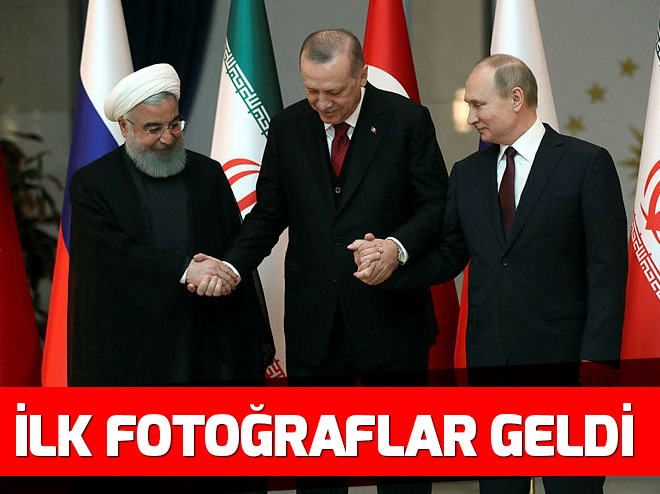 Külliye'de Erdoğan-Putin-Ruhani zirvesi sona erdi - 1