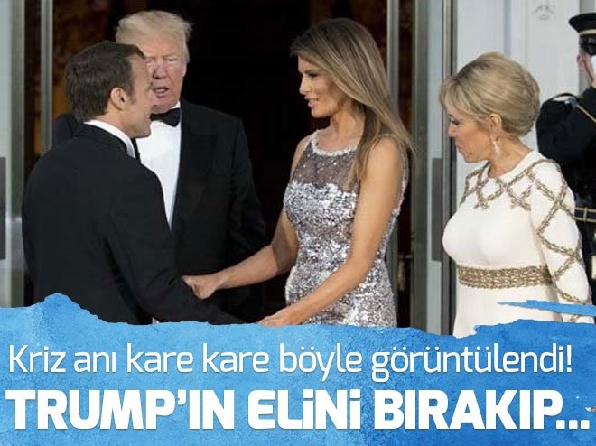 ABD Başkanı Trump ile First Lady arasında 'el tutuşma' krizi - 1