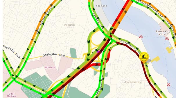 Haliç'te kaza! Trafik durma noktasına geldi - 1