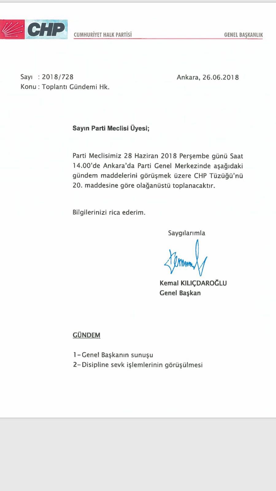 Kılıçdaroglu'ndan CHP'de muhaliflere tehdit - 1