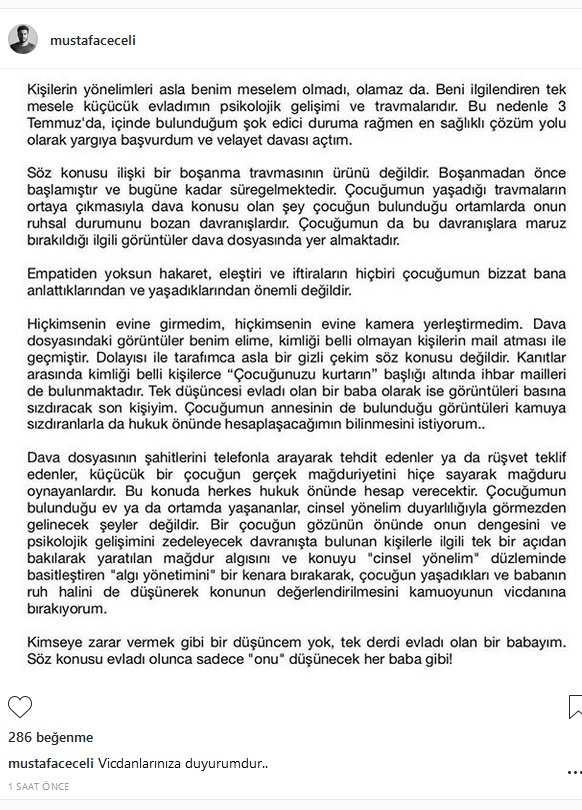 Mustafa Ceceli’den ilk açıklama geldi