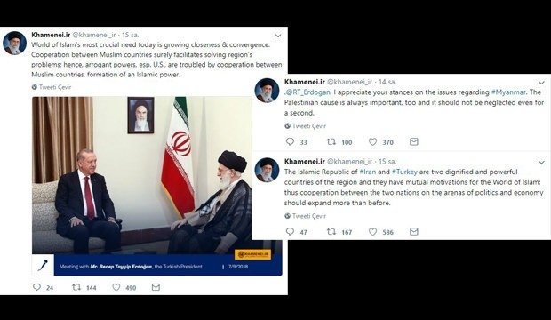 Hamaney’den dikkat çeken Erdoğan açıklaması