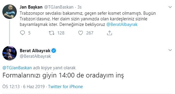 Trabzonspor taraftarının çağrısına Bakan Albayrak'tan cevap! - 1