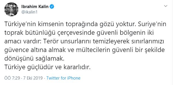 Son dakika: Beyaz Saray'ın Güvenli Bölge açıklamasına Türkiye'den ilk yanıt! - 1