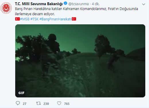 MSB paylaştı! İşte kara harekatından ilk görüntüler! - 1