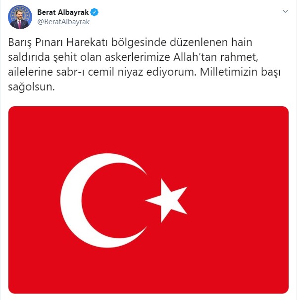 1578516865830.jpg Bakan Berat Albayrak 4 şehit için taziye mesajı yayınladı - 1