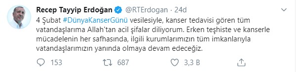1580829755236.jpg Başkan Erdoğan'dan 4 Şubat Dünya Kanser Günü mesajı - 1