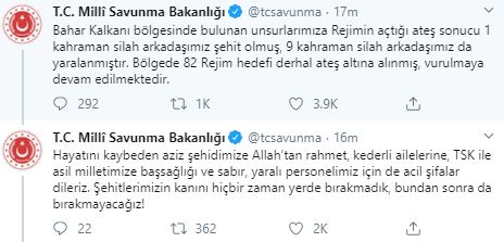 Milli Savunma Bakanlığı açıkladı! İdlib'den acı haber - 1
