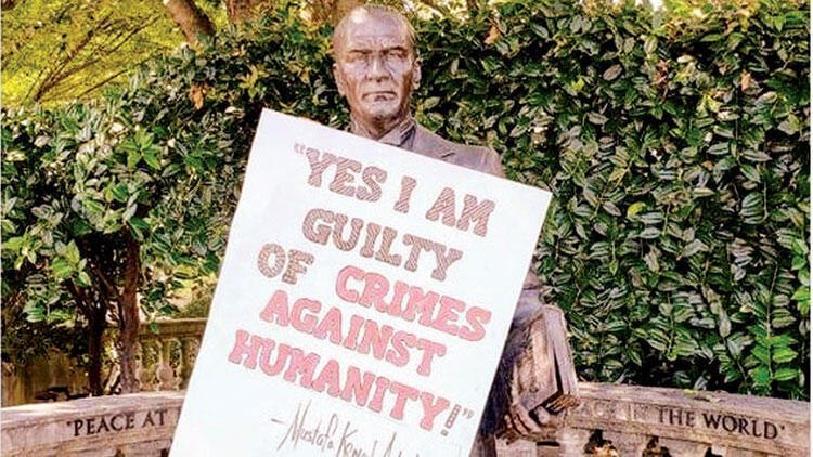 Atatürk heykeline yapılan saldırıyla ilgili Dışişleri Bakanlığından açıklama