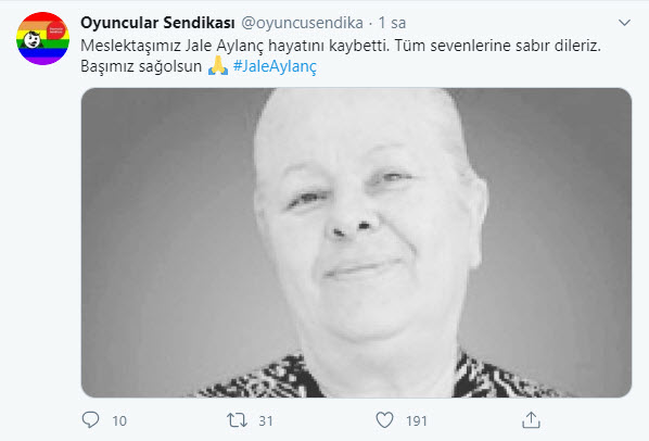 Usta oyuncu Jale Aylanç hayatını kaybetti - 1
