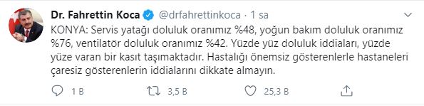 saglik-bakani-fahrettin-kocadan-doluluk-oranlari-aciklamasi-1596655833928.jpg Sağlık Bakanı Fahrettin Koca'dan doluluk oranları açıklaması - 1