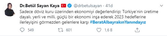 Bir kez daha hedef aldılar... #BeratAlbayrakınYanındayız etiketi Twitter’da birinci sıraya yükseldi!