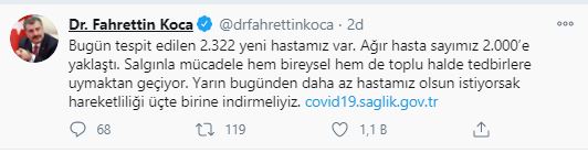 Son dakika...Sağlık Bakanlığı koronavirüs vaka sayılarını açıkladı | 30 Ekim Cuma