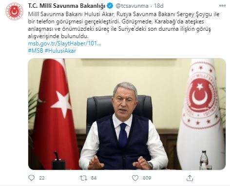 son-dakika-milli-savunma-bakani-akar-rus-mevkidasi-ile-telefonda-gorustu-1605043315300.jpg Son dakika: Milli Savunma Bakanı Akar Rus mevkidaşı ile telefonda görüştü - 1