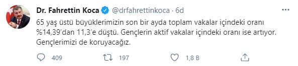 saglik-bakani-fahrettin-kocadan-genclere-uyari-1617527942913.jpg Sağlık Bakanı Fahrettin Koca'dan gençlere uyarı! - 1