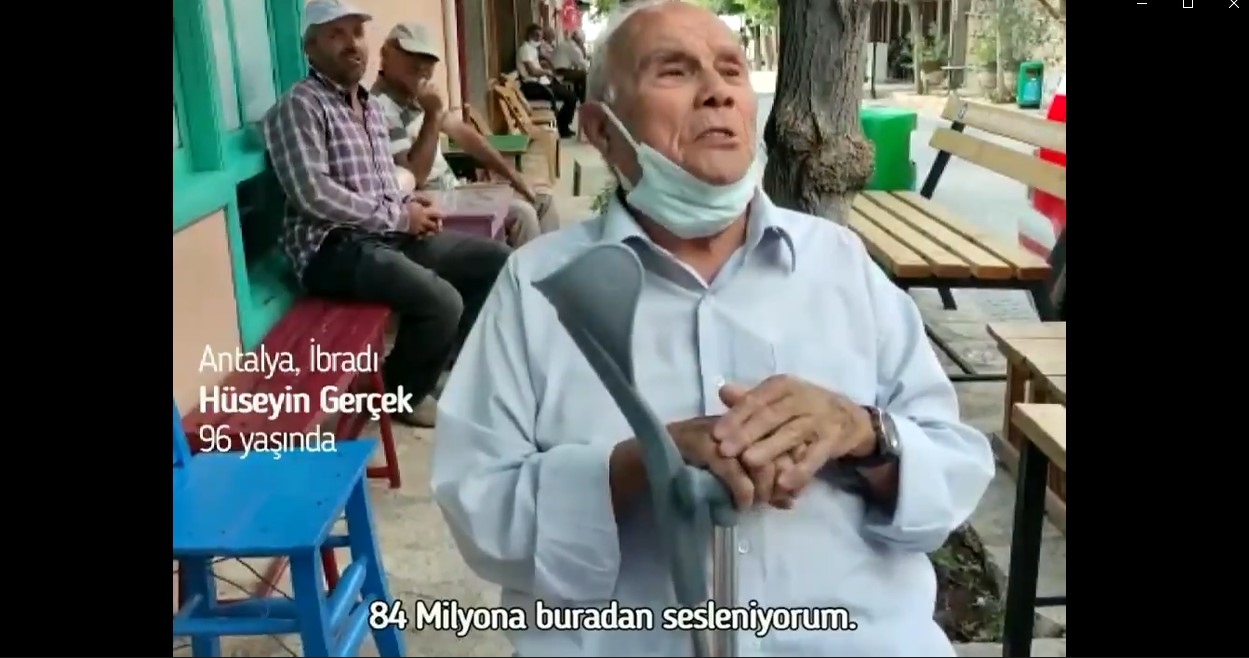 Bakan Fahrettin Koca paylaştı! 96 yaşındaki Hüseyin Gerçekten aşı mesajı: Cesaret insanı aslana galip eder
