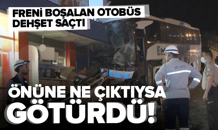 Erzurum’da freni boşalan minibüs dehşet saçtı! Yaralı var
