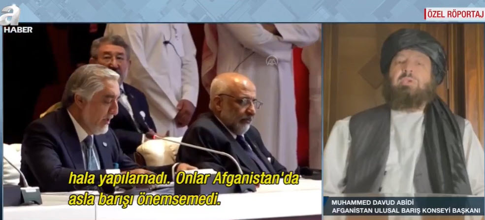 Afganistan Ulusal Barış Konseyi Başkanı Muhammed Davud Abidi son durumu A Haber’de anlattı