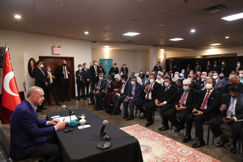 Son dakika: Başkan Erdoğan, ABDdeki Müslüman toplumunun önde gelen temsilcilerini kabul etti
