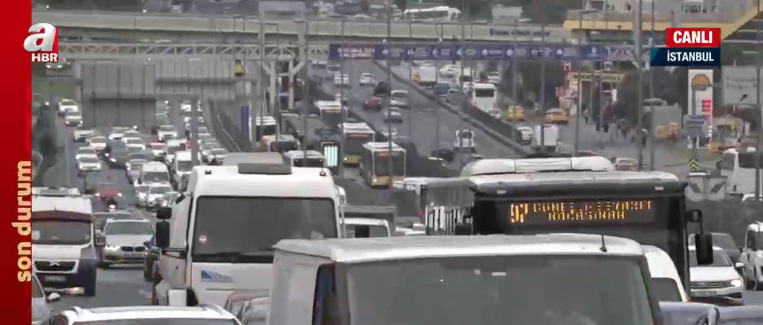 İstanbulda sabah trafiği | Trafik yoğunluk haritasında son durum ne?