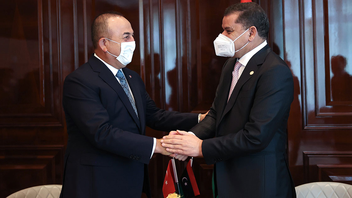 SON DAKİKA: Dışişleri Bakanı Mevlüt Çevuşoğlu Libya Başbakanı Abdülhamid Dibeybe ile görüştü