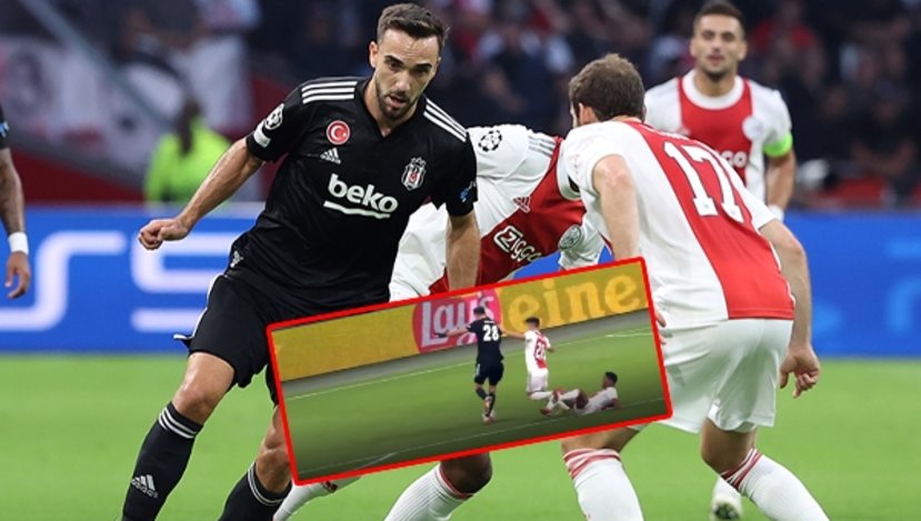 Ajax - Beşiktaş maçının hakeminden skandal karar! Kenan Karamanın golü iptal edildi