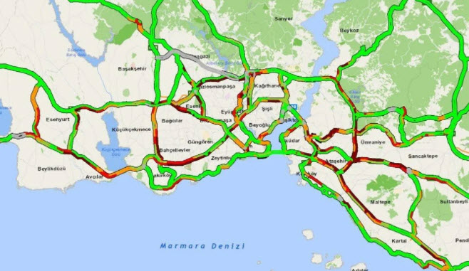 İstanbulun çilesi! Megakentte trafik durma noktasında