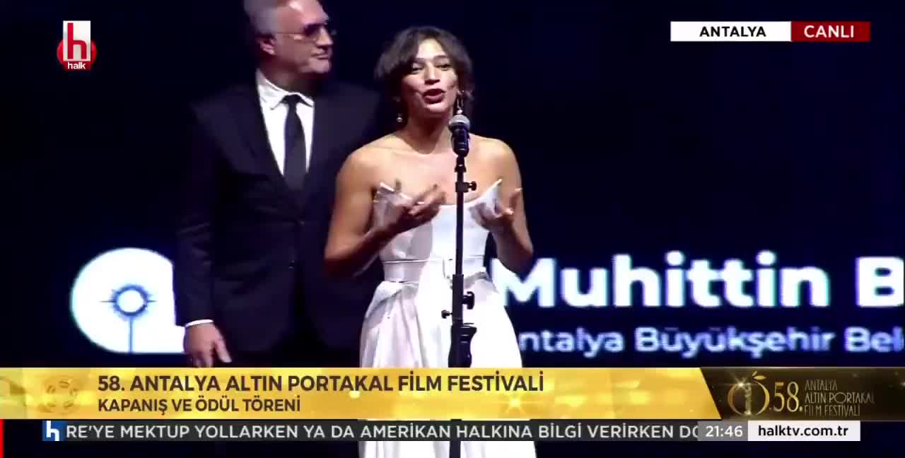 58. Antalya Altın Portakal Film Festivali Ödül Töreninde Tamer Karadağlı ile Nihal Yalçın arasındaki diyalog sosyal medyayı salladı!