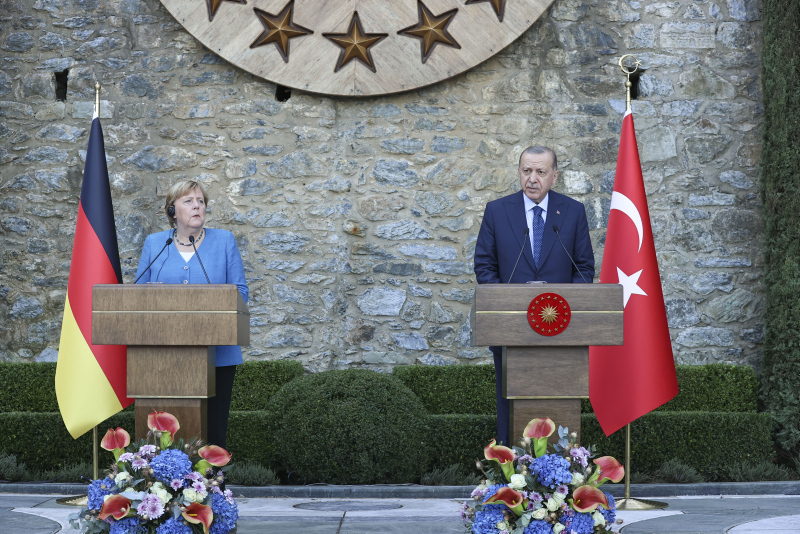 Son dakika | Başkan Erdoğan ve Almanya Başbakanı Merkelden önemli açıklamalar