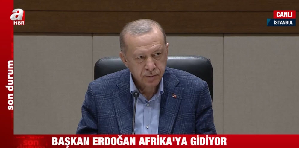 Son dakika: Başkan Recep Tayyip Erdoğan Afrikaya gidiyor! Havalimanında önemli açıklama