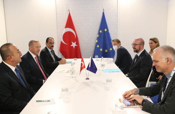 Başkan Erdoğan, AB Konseyi Başkanı Michel ile görüştü