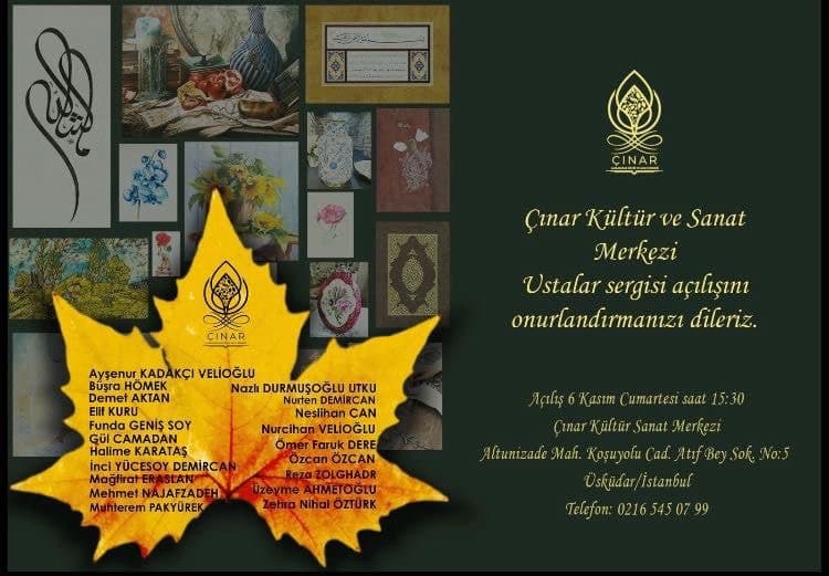 Çınar Kültür ve Sanat Merkezinde Ustalar sergisi