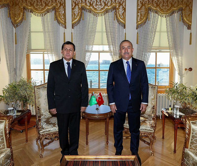 Dışişleri Bakanı Mevlüt Çavuşoğlu Türkmenistan Dışişleri Bakanı ile görüştü