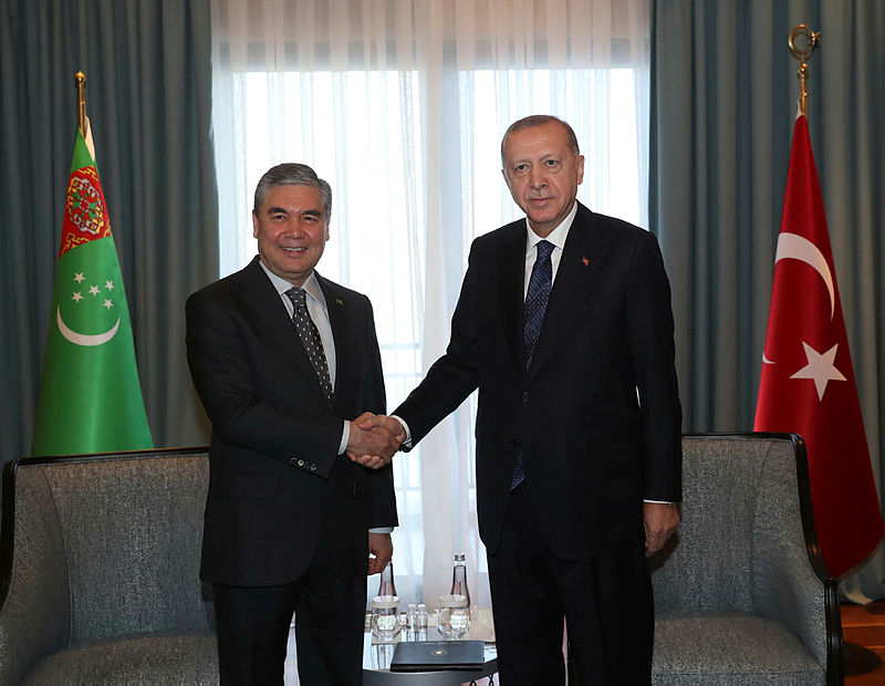 Son dakika: Başkan Erdoğan, Türkmenistan Devlet Başkanı Gurbangulu Berdimuhamedov ile görüştü