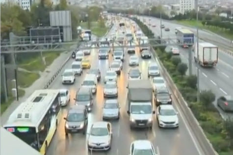İstanbulda sabah trafiği | Trafik yoğunluk haritasında son durum